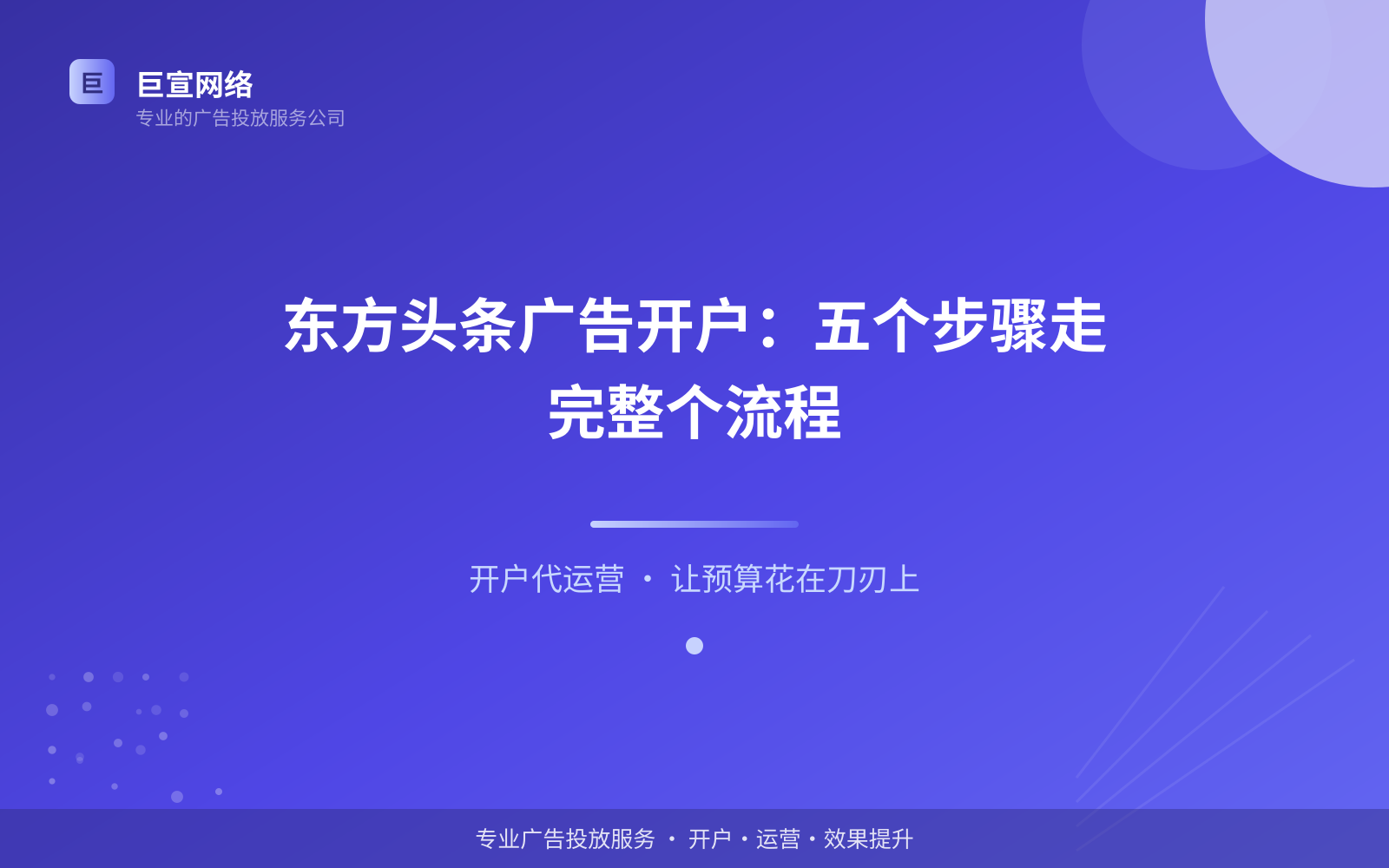 东方头条广告开户:五个步骤走完整个流程(费用与预算参考) 东方头条广告开户:五个步骤走完整个流程(费用与预算参考)
